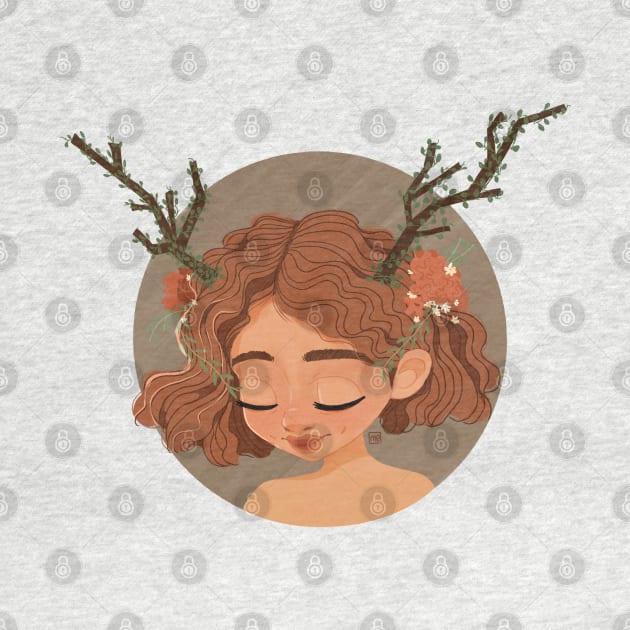 Reindeer Girl by millustrates